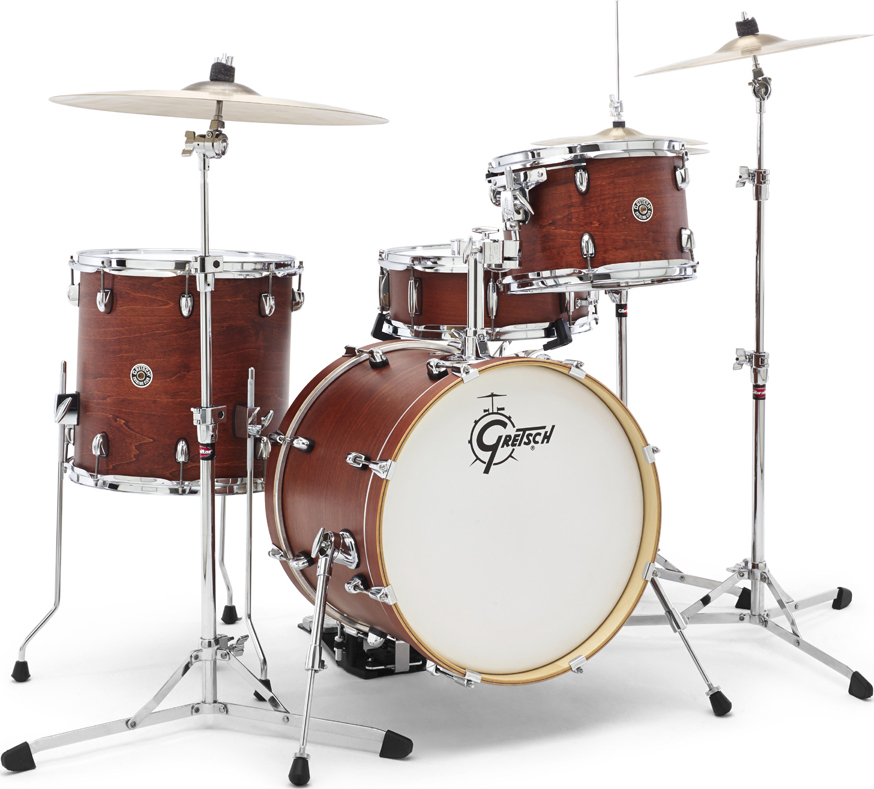 Gretsch J484swg  Catalina Club 3 Futs Jazz 18 - 4 FÛts - Satin Walnut - Batterie Acoustique Jazz - Main picture