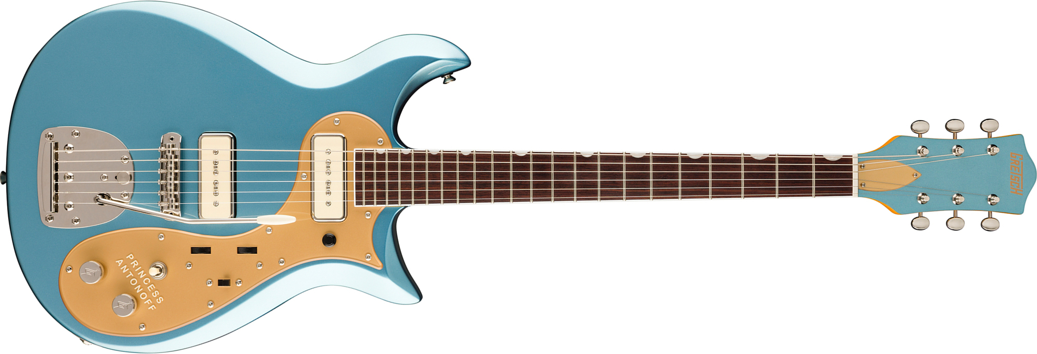 Gretsch Jack Antonoff Cvt Princess Electromatic Ltd Signature 2s Trem Rw - Mako - Guitare Électrique Double Cut - Main picture