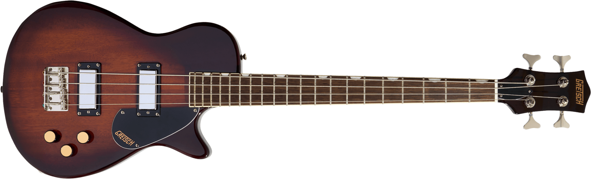 Gretsch Jet Club Bass Single-cut Streamliner Shsc Lau - Havana Burst - Basse Électrique Solid Body - Main picture