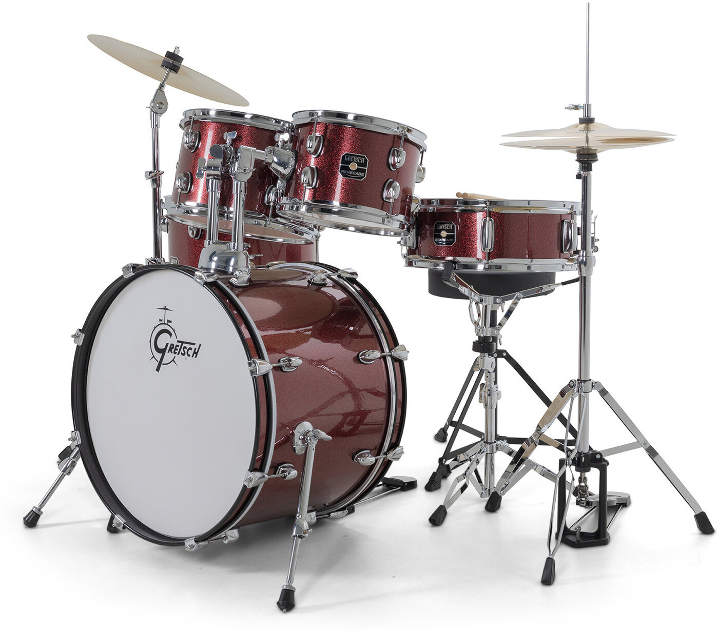Gretsch Renegade 20'' - 5 FÛts - Ruby Sparkle - Batterie Acoustique Fusion - Main picture