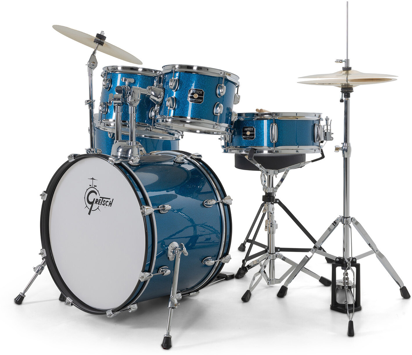Gretsch Renegade 20'' - 5 FÛts - Blue Sparkle - Batterie Acoustique Fusion - Main picture