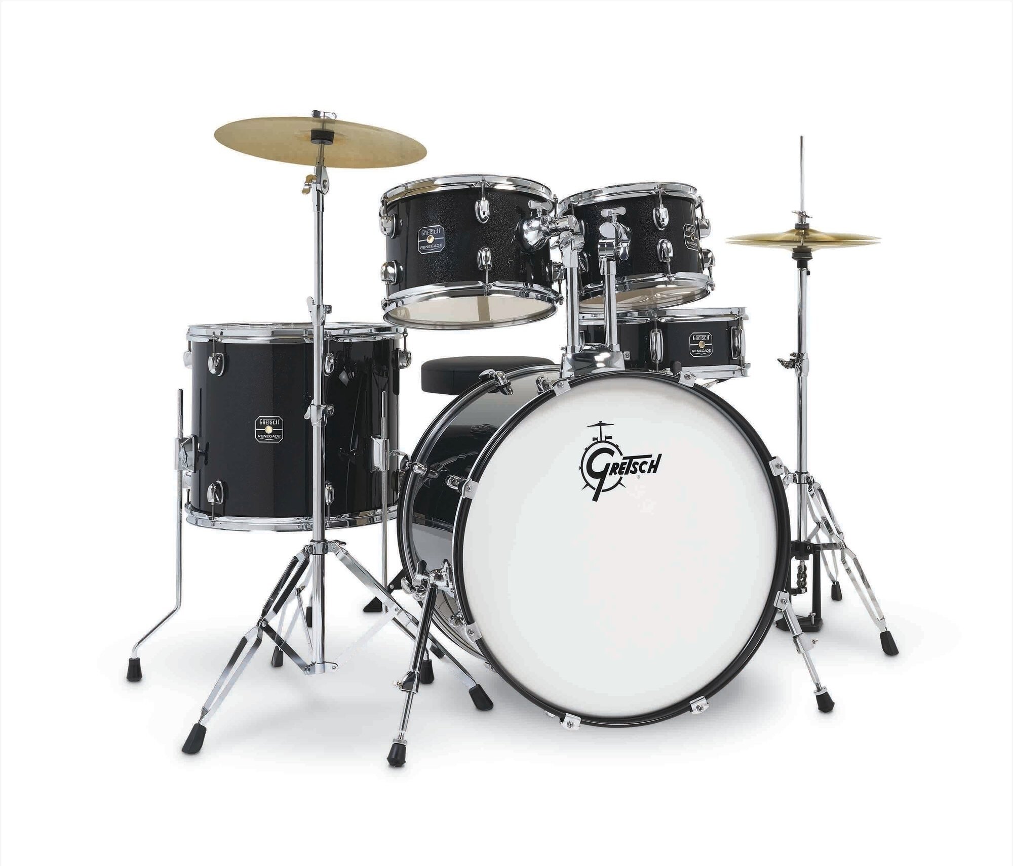 Gretsch Renegade 22'' - 5 FÛts - Black Mist - Batterie Acoustique Rock - Main picture