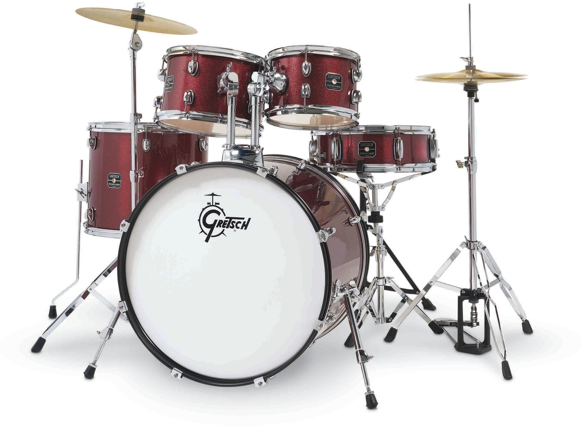 Gretsch Renegade 22'' - 5 FÛts - Ruby Sparkle - Batterie Acoustique Rock - Main picture