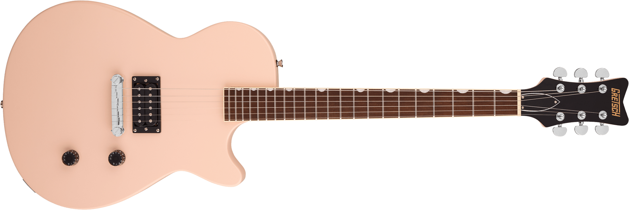 Gretsch Streamliner Jet Club H Ht Lau - Shell Pink - Guitare Électrique Single Cut - Main picture