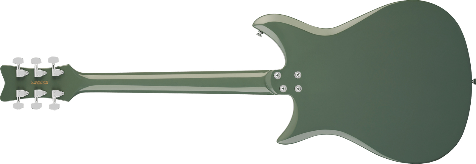 Gretsch Cvt Streamliner 2h Ht Lau - Olive Drab - Guitare Électrique Double Cut - Variation 1
