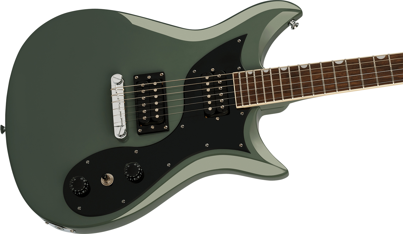 Gretsch Cvt Streamliner 2h Ht Lau - Olive Drab - Guitare Électrique Double Cut - Variation 2
