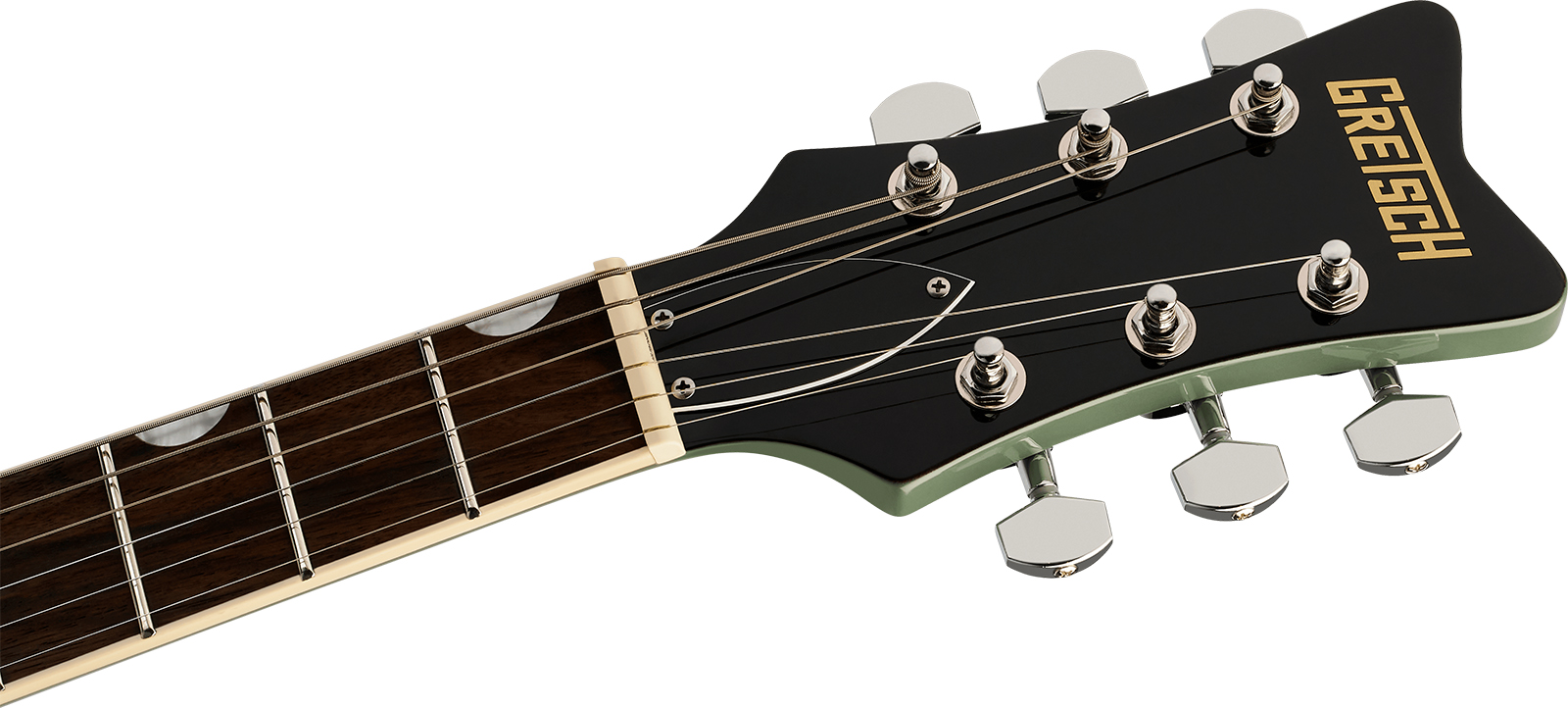 Gretsch Cvt Streamliner 2h Ht Lau - Olive Drab - Guitare Électrique Double Cut - Variation 3
