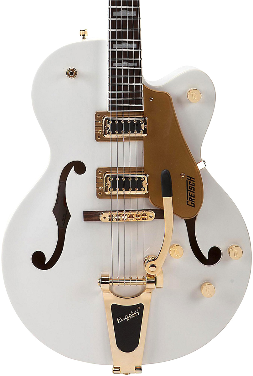 Gretsch G5420t Electromatic Fsr - White With Gold Hardware - Guitare Électrique 3/4 Caisse & Jazz - Variation 1