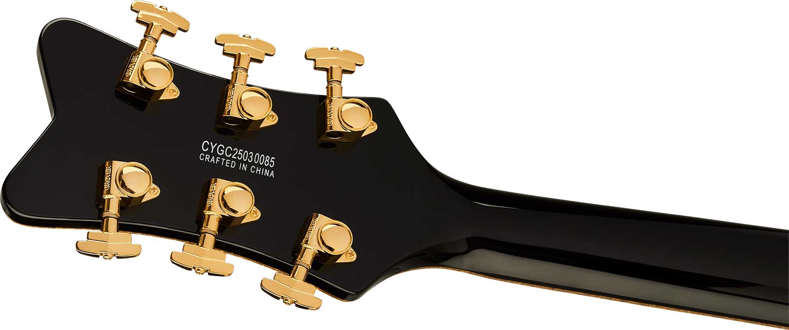 Gretsch Falcon Hollowbody Sc Bigsby Synchromatic 2h Trem Eb - Black - Guitare Électrique 1/2 Caisse - Variation 3