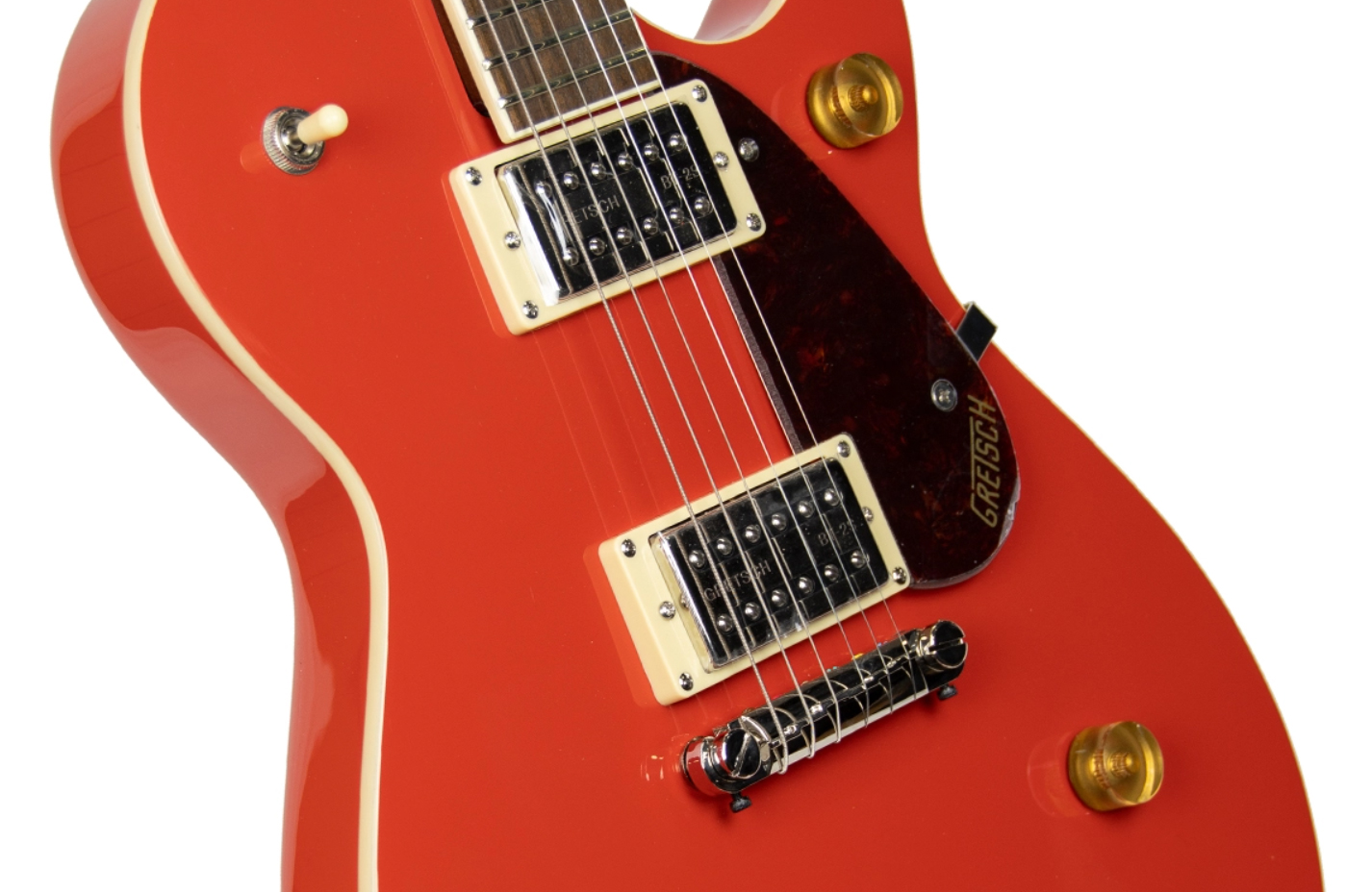 Gretsch G2217 Streamliner Junior Jet Club Ltd Hh Ht Lau - Fiesta Red - Guitare Électrique Single Cut - Variation 2