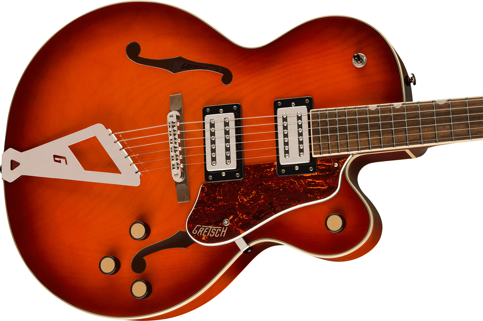 Gretsch G2420 Streamliner Hollow Body With Chromatic Ii 2h Ht Lau - Fireburst - Guitare Électrique 3/4 Caisse & Jazz - Variation 2