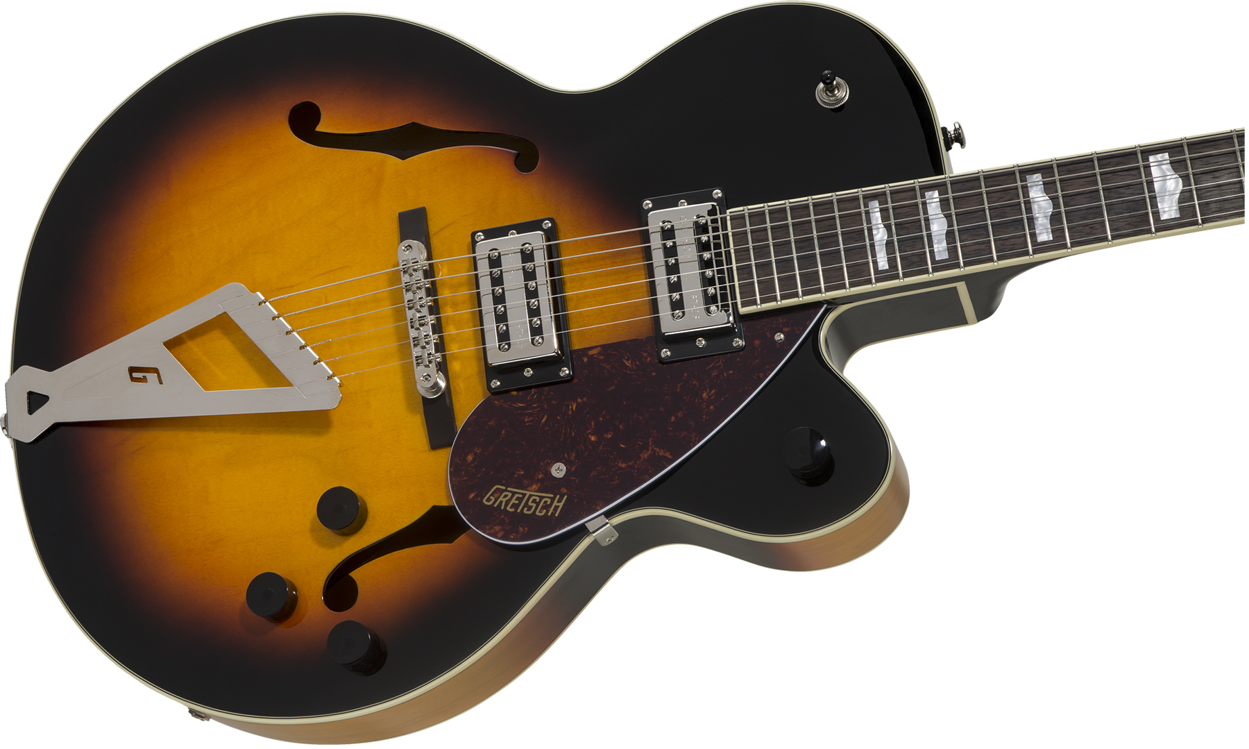 Gretsch G2420 Streamliner Hollow Body With Chromatic Ii 2h Ht Lau - Aged Brooklyn Burst - Guitare Électrique 1/2 Caisse - Variation 2
