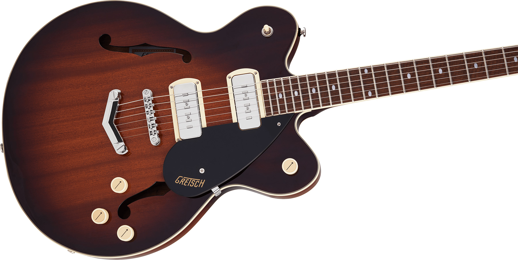 Gretsch G2622-p90 Streamliner Center Block Dc V-stoptail Ss Trem Lau - Havana Burst - Guitare Électrique 1/2 Caisse - Variation 2