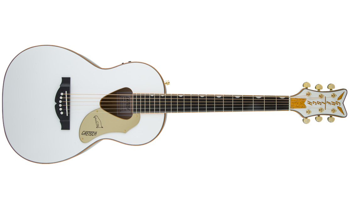 Gretsch G5021wpe Rancher Penguin Parlor Epicea Erable Lau - White - Guitare Electro Acoustique - Variation 1