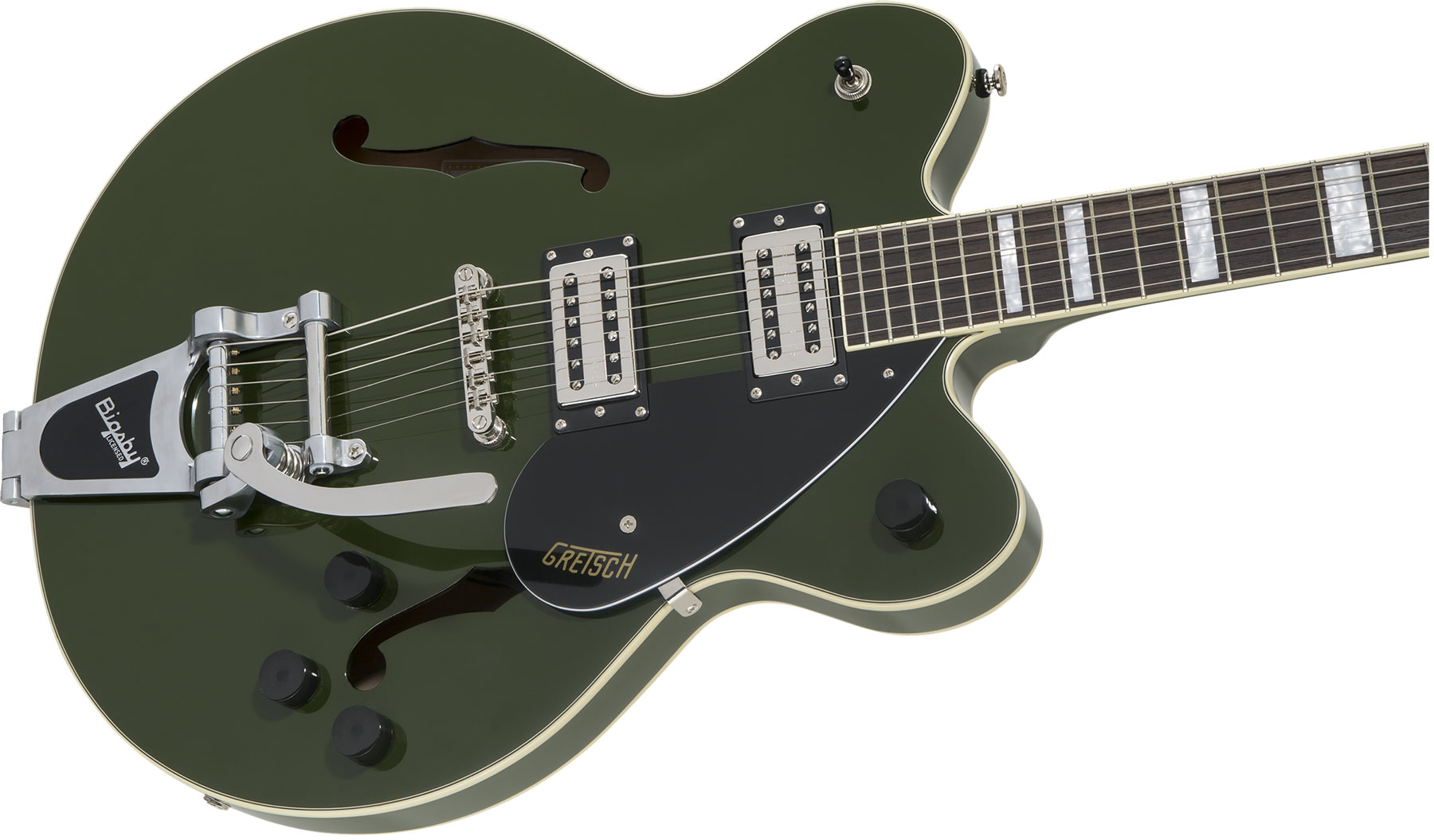 Gretsch G2622t Streamliner Center Block Dc Bigsby Hh Trem Lau - Torino Green - Guitare Électrique 1/2 Caisse - Variation 2