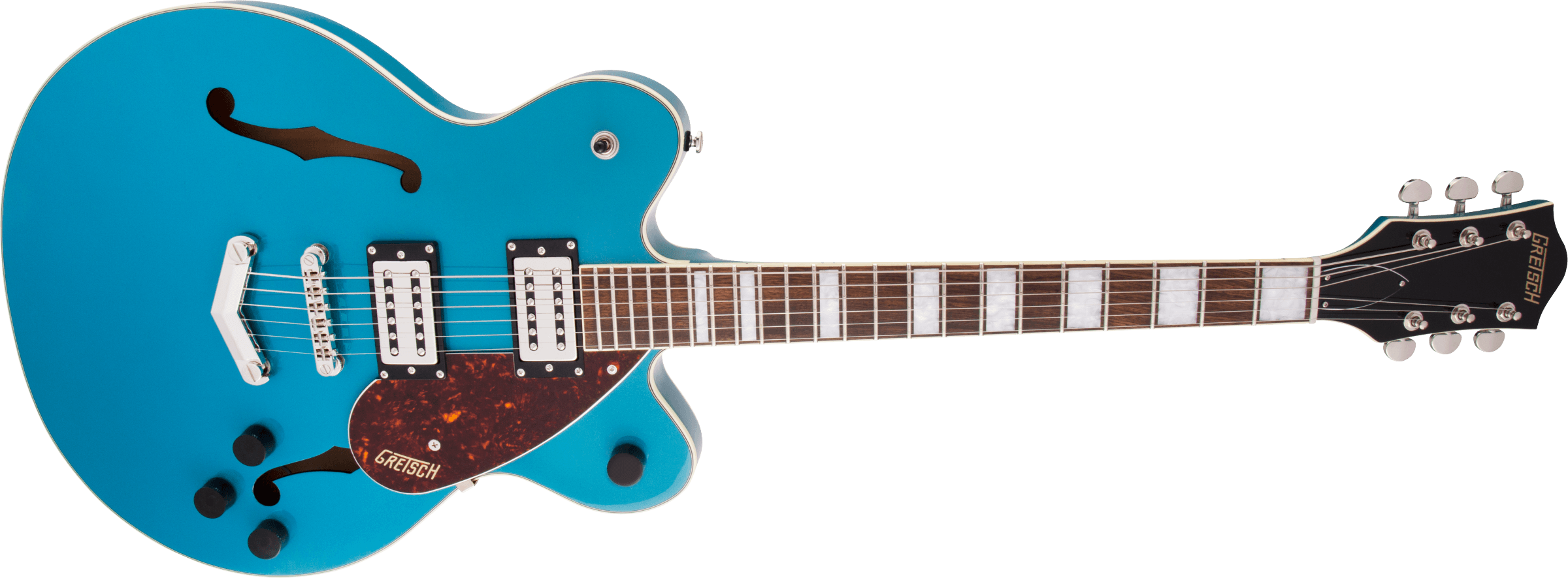 Gretsch G2622t Streamliner Center Block Jr Bigsby Hh Trem Lau - Ocean Turquoise - Guitare Électrique 1/2 Caisse - Variation 2