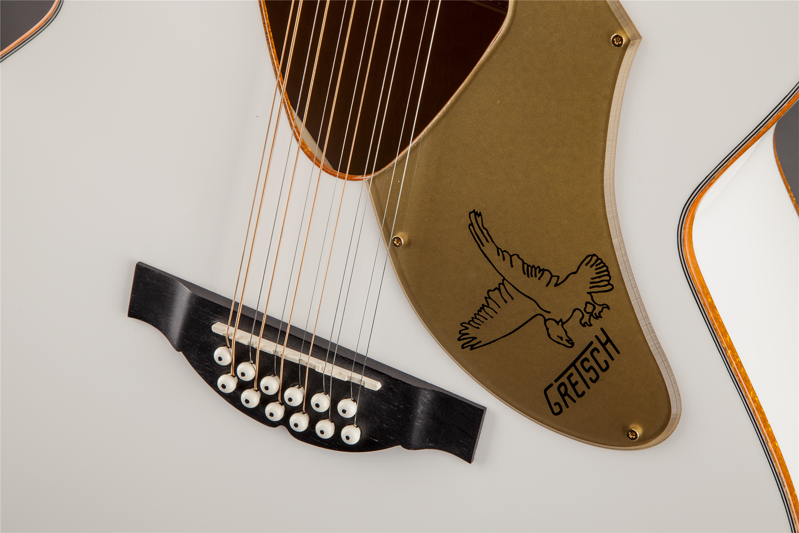 Gretsch G5022cwfe-12 Rancher Falcon Jumbo 12c Epicea Erable Lau - White - Guitare Folk - Variation 3