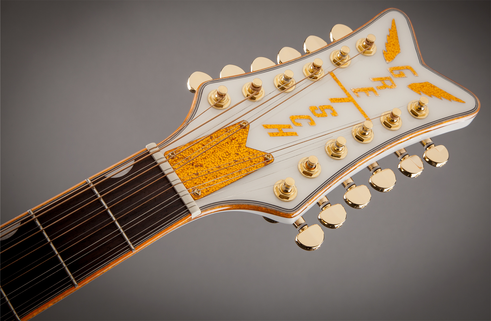 Gretsch G5022cwfe-12 Rancher Falcon Jumbo 12c Epicea Erable Lau - White - Guitare Folk - Variation 4