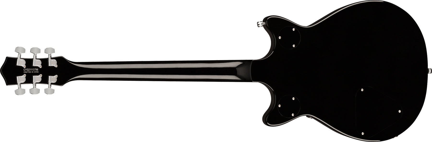 Gretsch G5222 Electromatic Double Jet Bt V-stoptail Hh Ht Lau - Black - Guitare Électrique Double Cut - Variation 1