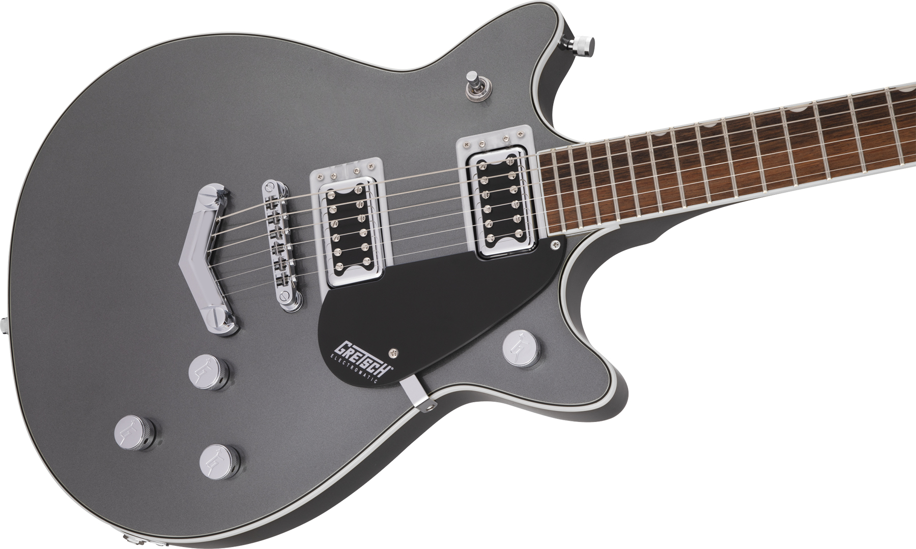 Gretsch G5222 Electromatic Double Jet Bt V-stoptail Hh Ht Lau - London Grey - Guitare Électrique Double Cut - Variation 2