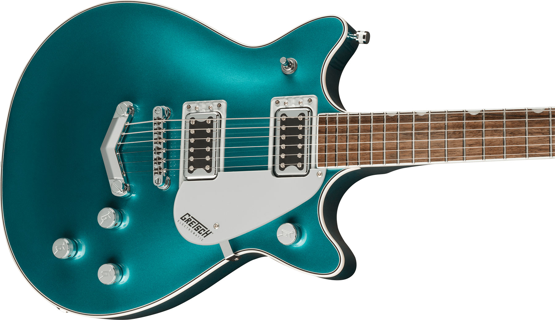 Gretsch G5222 Electromatic Double Jet Bt V-stoptail Hh Ht Lau - Ocean Turquoise - Guitare Électrique Double Cut - Variation 2