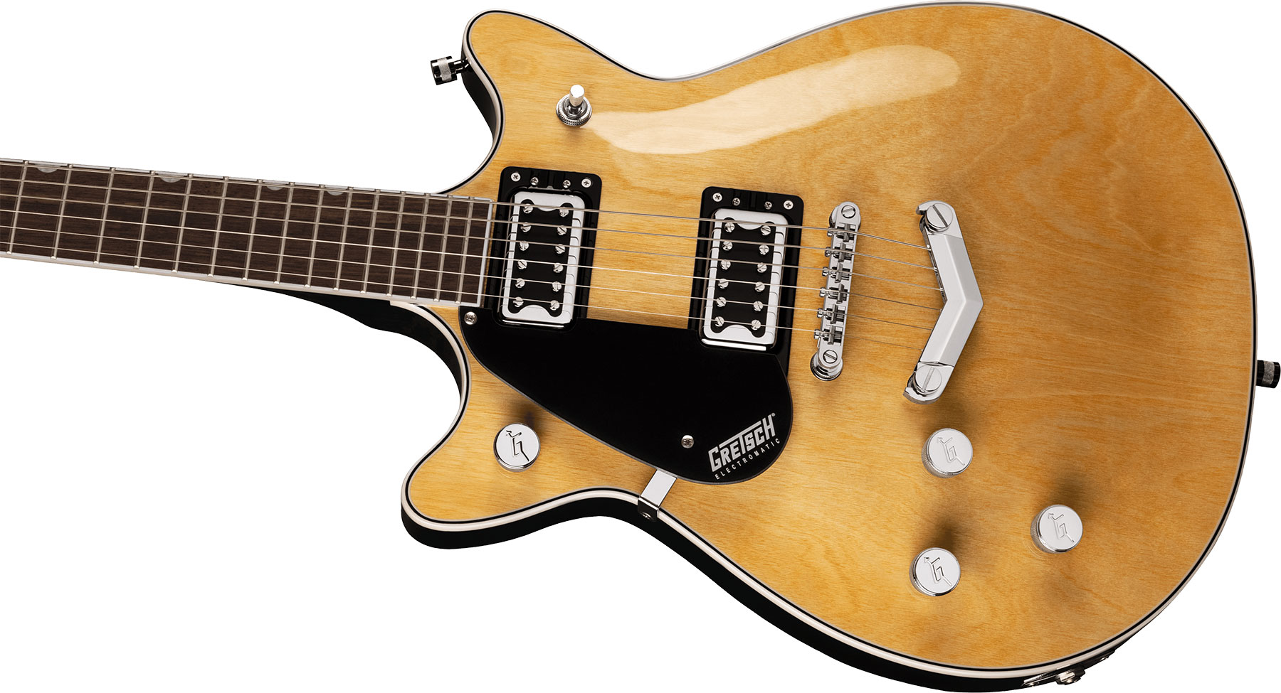 Gretsch G5222lh Electromatic Double Jet Bt V-stoptail Gaucher Hh Ht Lau - Natural - Guitare Électrique Gaucher - Variation 2