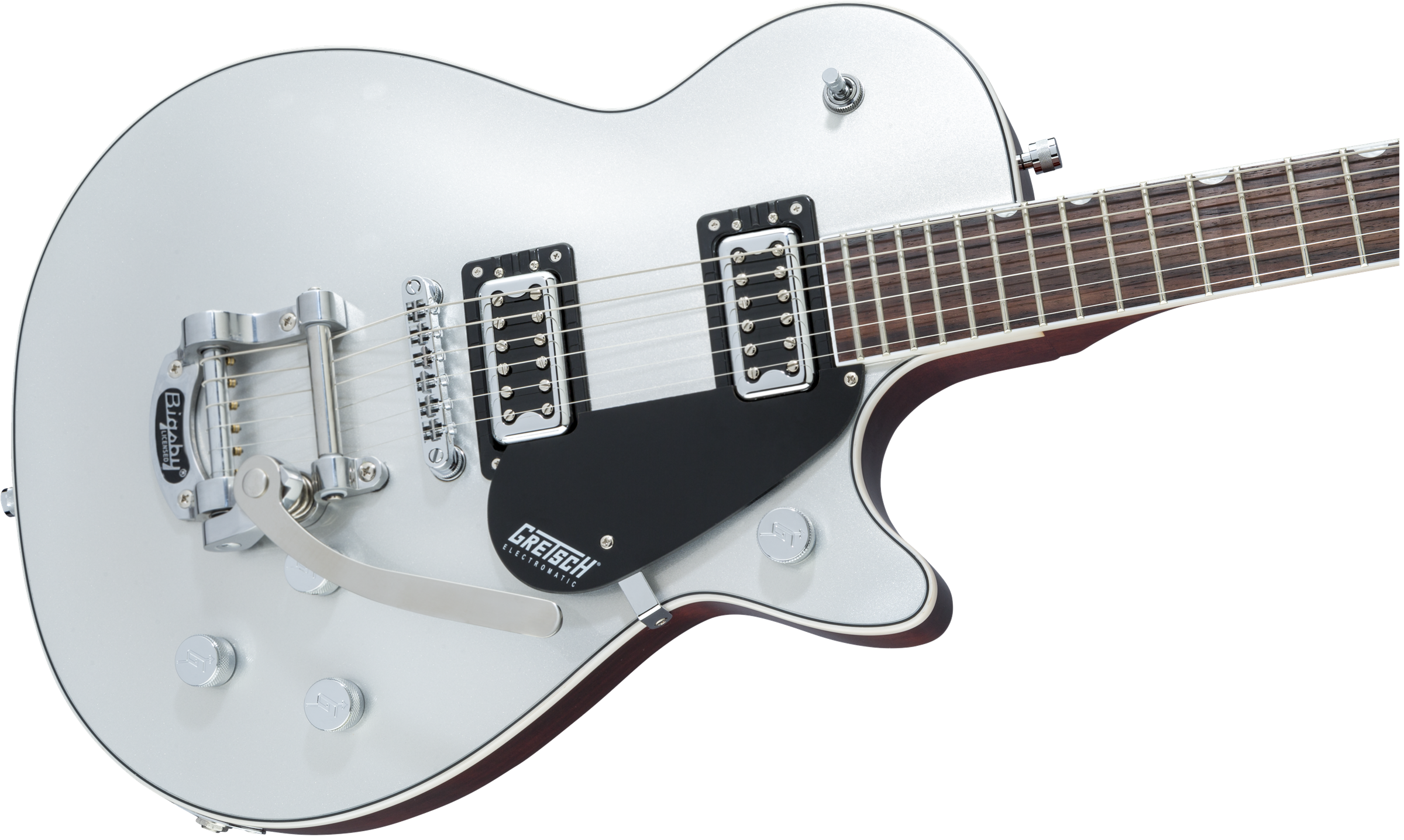 Gretsch G5230t Electromatic Jet Ft Single-cut Bigsby Hh Trem Wal - Airline Silver - Guitare Électrique Single Cut - Variation 2