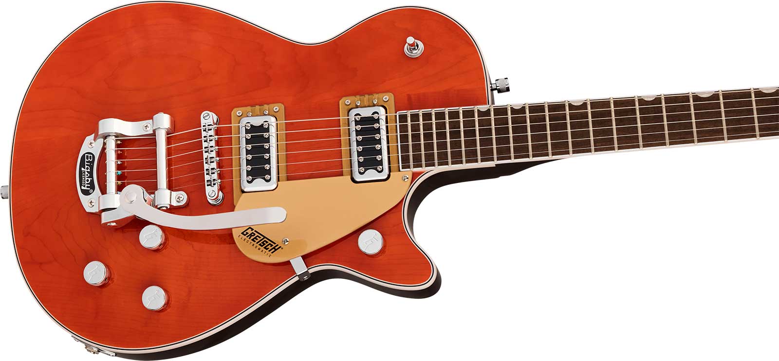Gretsch G5230t Jet Ft Bigsby Electromatic 2h Trem Lau - Orange Stain - Guitare Électrique Single Cut - Variation 2