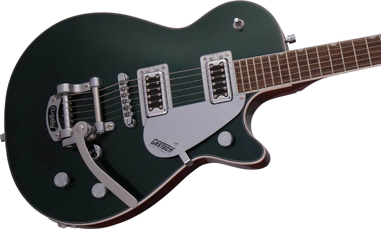 Gretsch G5230t Jet Ft Bigsby Electromatic 2h Trem Lau - Cadillac Green - Guitare Électrique Single Cut - Variation 3