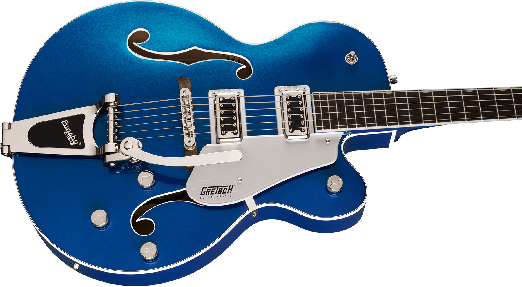 Gretsch G5420t Classic Electromatic Hollow Body Hh Trem Bigsby Lau - Azure Metallic - Guitare Électrique 1/2 Caisse - Variation 2