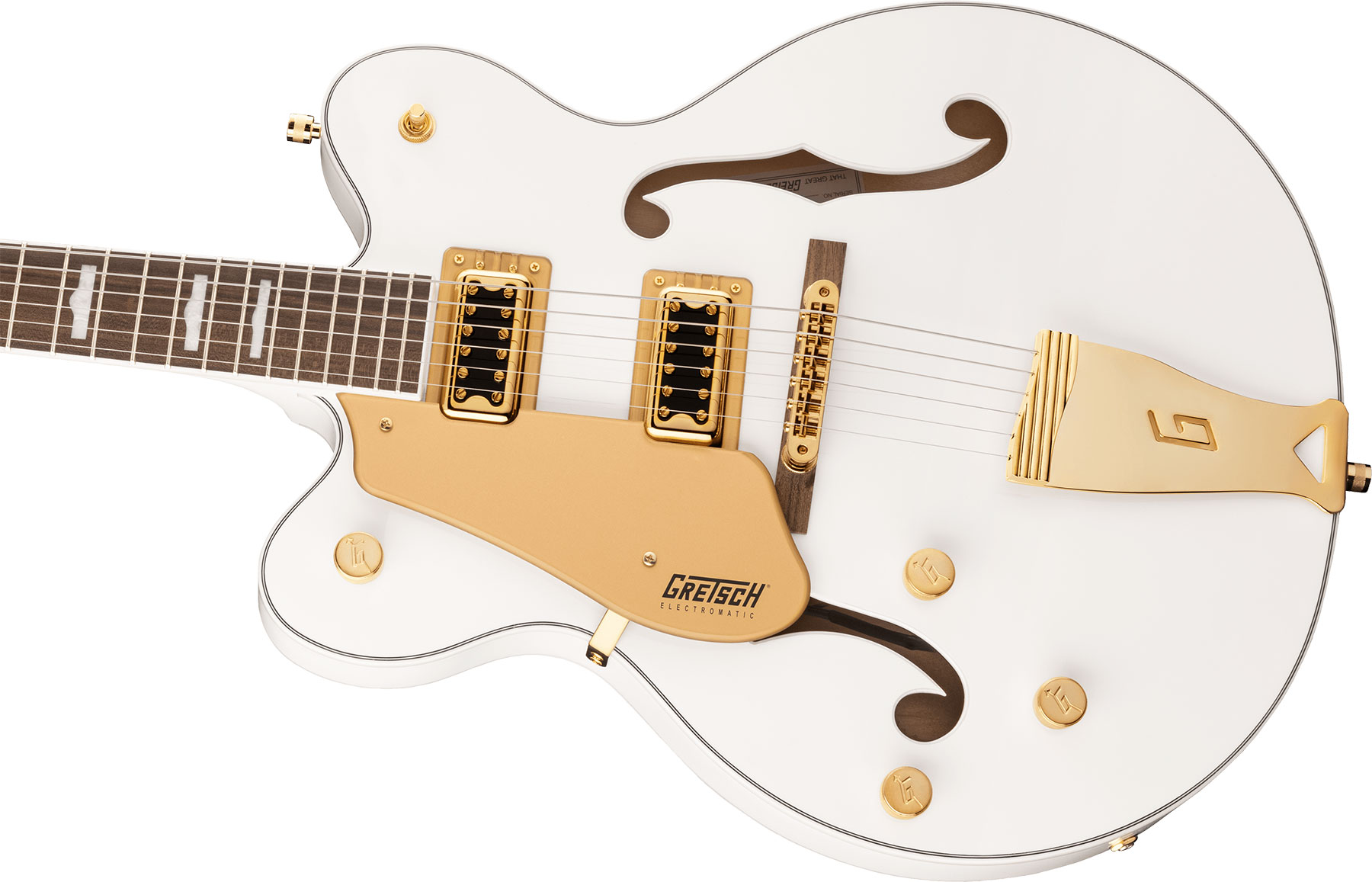 Gretsch G5422glh Electromatic Classic Hollow Body Dc Gaucher 2h Ht Lau - Snowcrest White - Guitare Électrique Gaucher - Variation 2