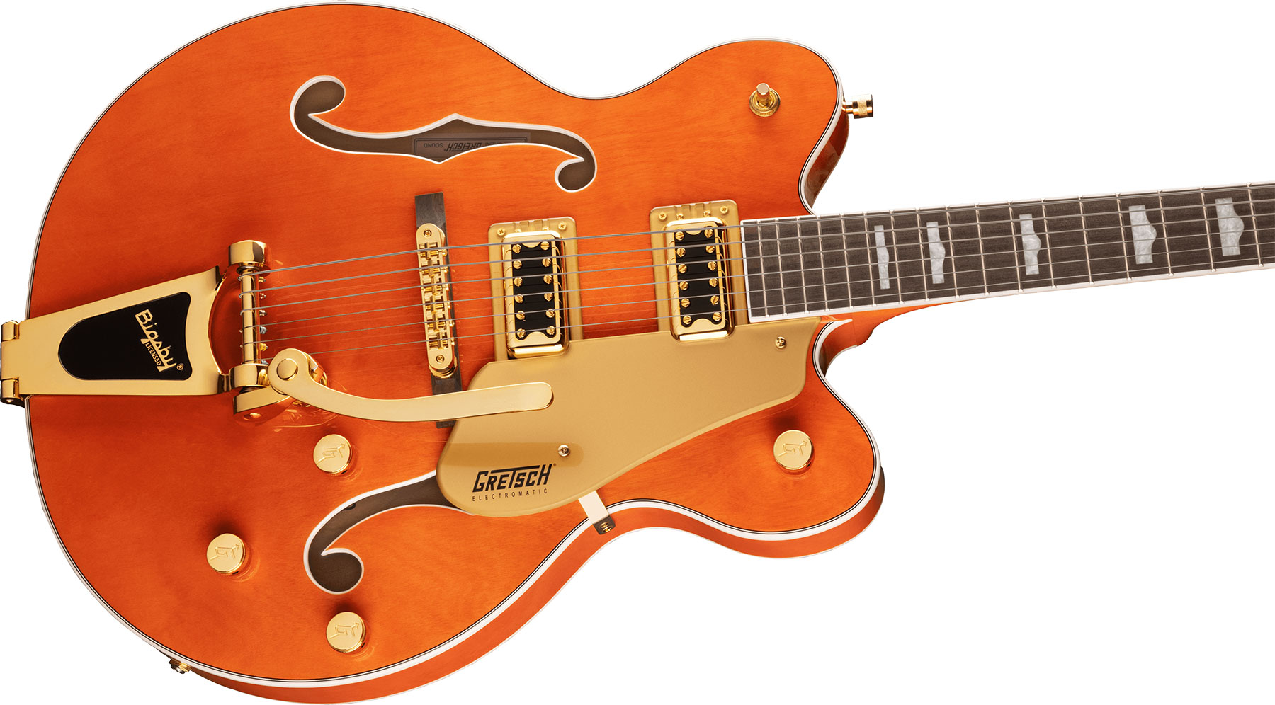 Gretsch G5422tg Electromatic Classic Hollow Body Dc Bigsby Hh Lau - Orange Stain - Guitare Électrique 1/2 Caisse - Variation 2