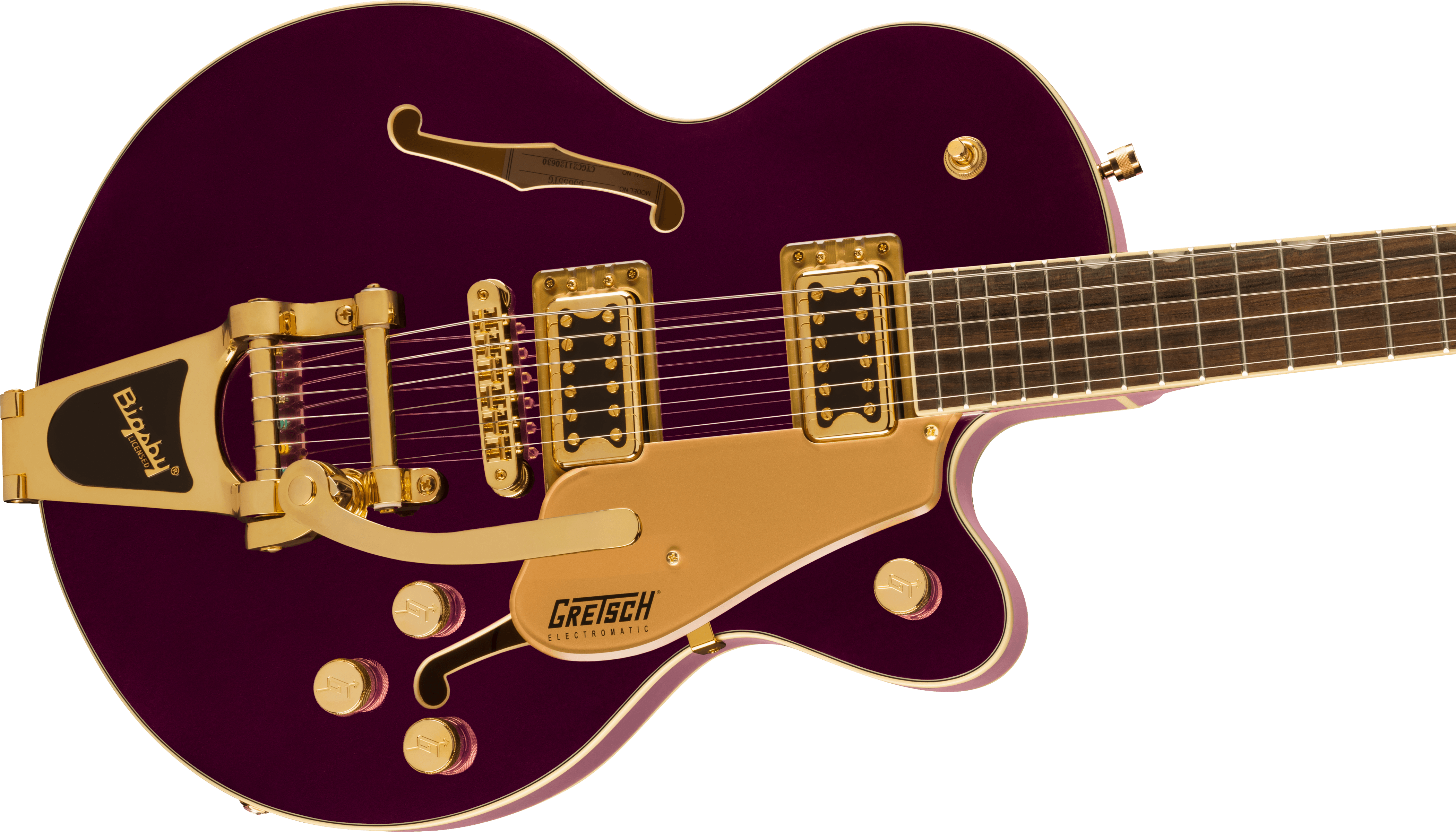 Gretsch G5655tg Electromatic Center Block Jr. Hh Bigsby Lau - Amethyst - Guitare Électrique 1/2 Caisse - Variation 3