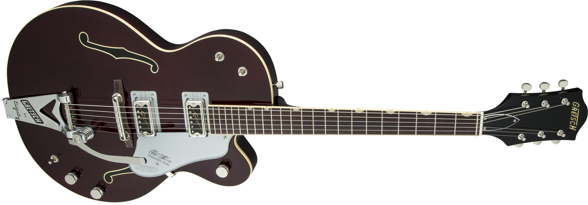 Gretsch G6119t-62vs Chet Atkins Tennessee Rose 2h Trem Rw - Dark Cherry Stain - Guitare Électrique 1/2 Caisse - Variation 2