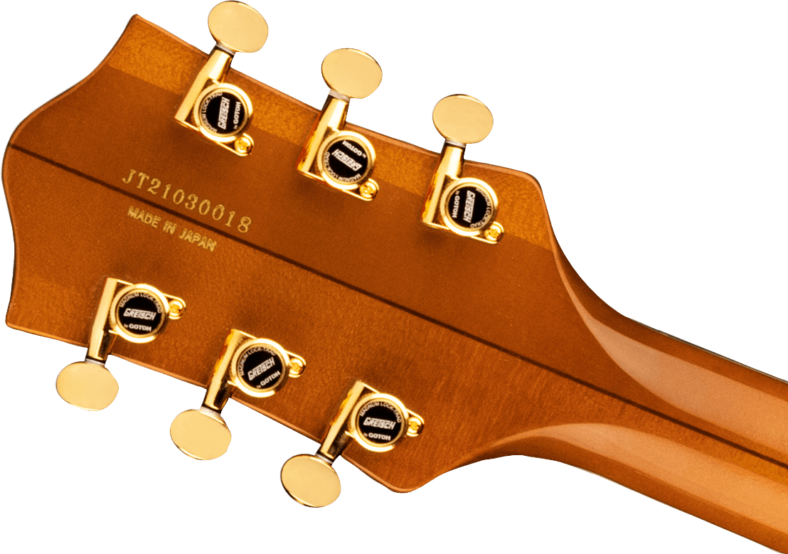 Gretsch G6120tg-ds Players Edition Nashville Pro Jap Bigsby Eb - Roundup Orange - Guitare Électrique 1/2 Caisse - Variation 3