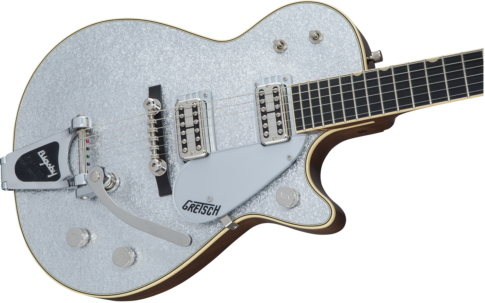 Gretsch G6129tg-59vs Vintage Select 1959 Bigsby Pro Jap 2h Trem Eb - Silver Sparkle - Guitare Électrique Single Cut - Variation 2