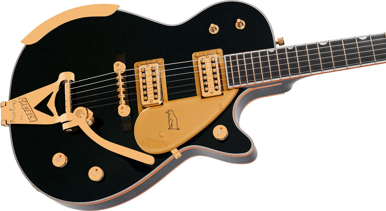 Gretsch G6134tg-58 Penguin Ltd Pro Jap 2h Trem Eb - Emerald Night - Guitare Électrique Single Cut - Variation 2