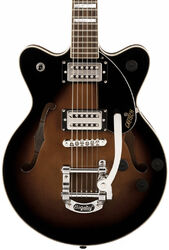 Guitare électrique double cut Gretsch G2655T Streamliner Center Block Jr. Double-Cut With Bigsby - Brownstone maple