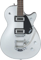 Guitare électrique single cut Gretsch G5230T Electromatic Jet FT Single-Cut with Bigsby - Airline silver