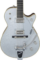 Guitare électrique single cut Gretsch Professionnal G6129T-59 Vintage Select ’59 Silver Jet Bigsby (Japan) - Silver sparkle