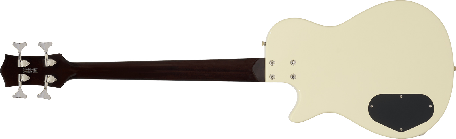 Gretsch Jet Club Bass Single-cut Streamliner Shsc Lau - Vintage White - Basse Électrique Solid Body - Variation 1