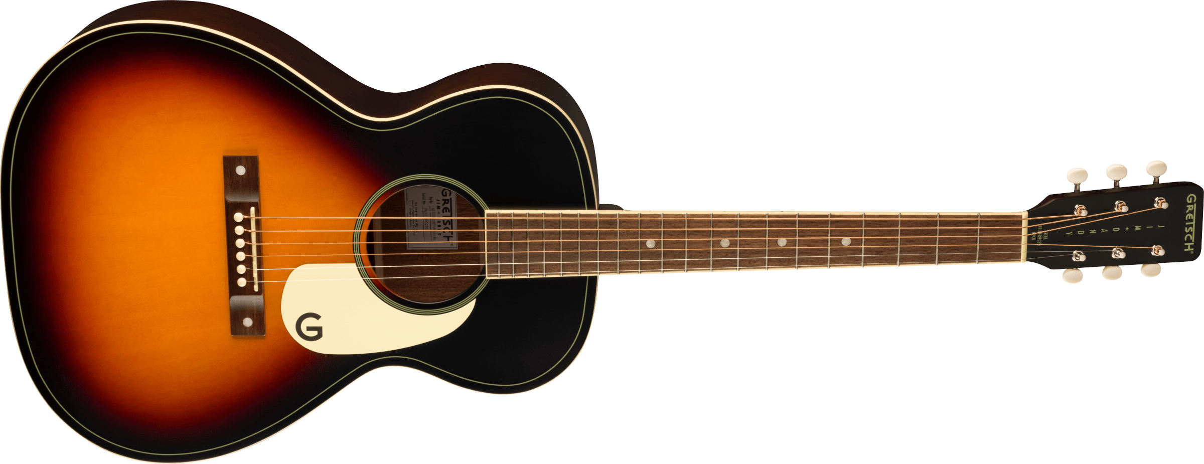 Gretsch Jim Dandy Concert Tout Tilleul Noy - Rex Burst - Guitare Folk - Variation 2