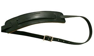 Gretsch Leather Deluxe Vintage Guitar Strap Black Cuir - Sangle Courroie - Variation 1
