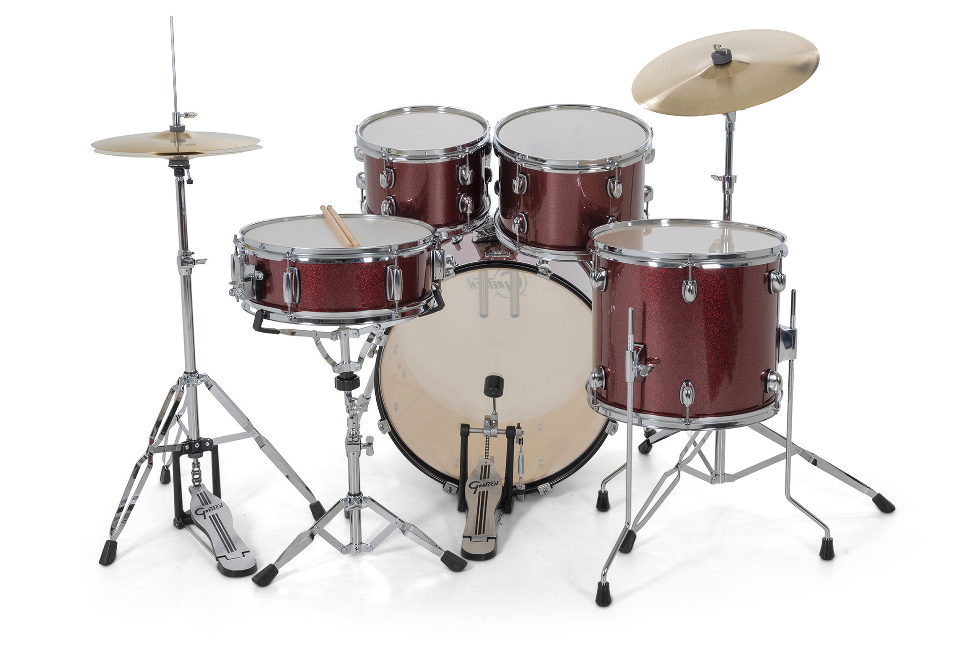 Gretsch Renegade 20'' - 5 FÛts - Ruby Sparkle - Batterie Acoustique Fusion - Variation 1