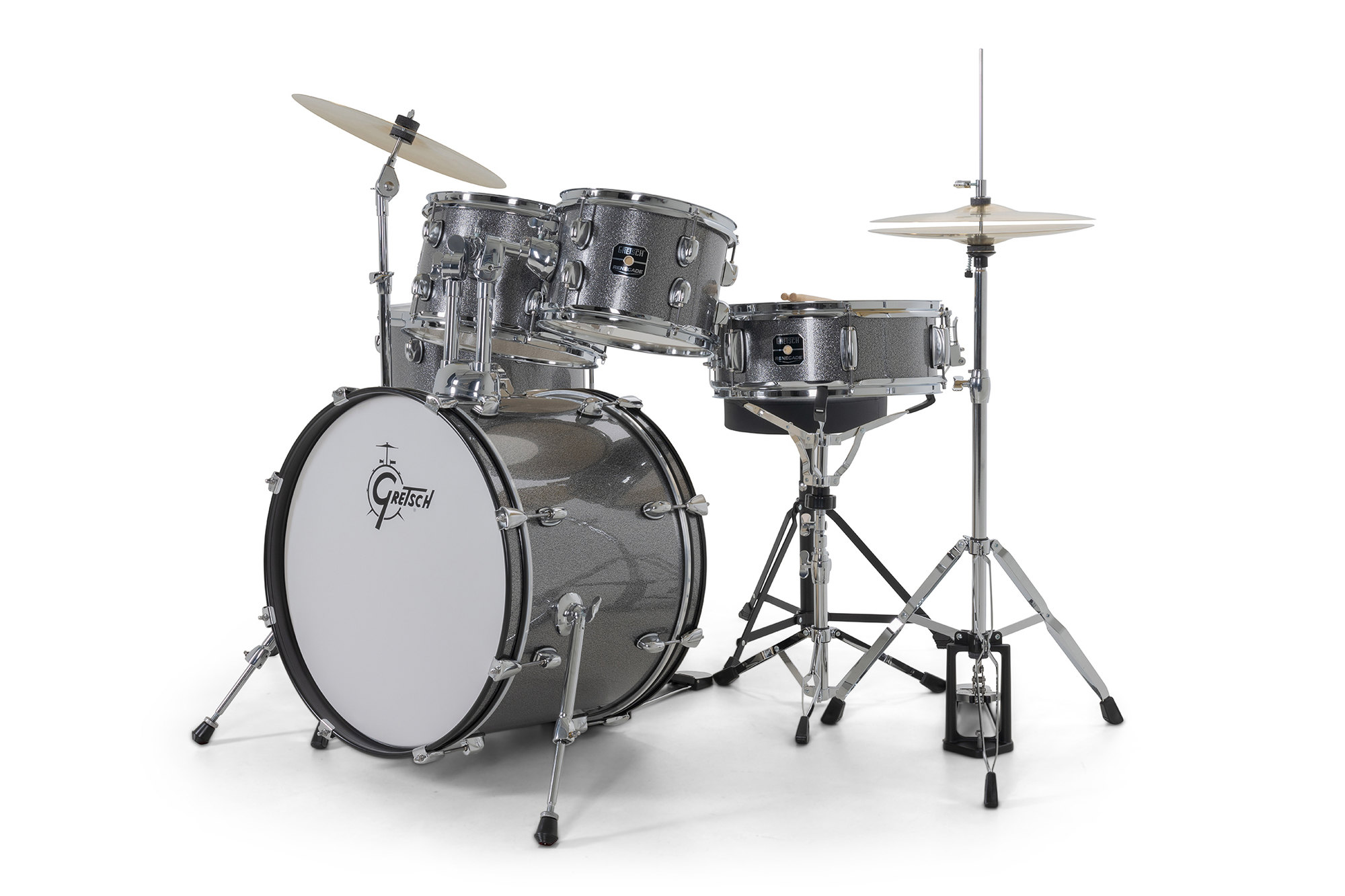 Gretsch Renegade 20'' - 5 FÛts - Grey Sparkle - Batterie Acoustique Fusion - Variation 3