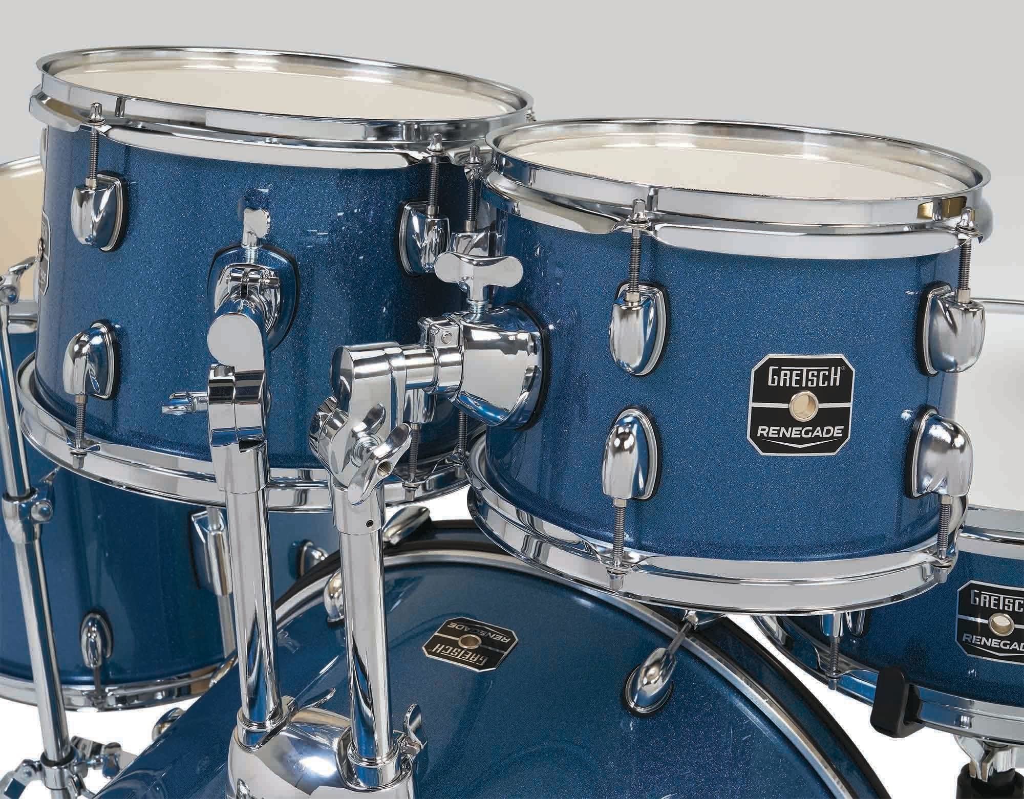 Gretsch Renegade 22'' - 5 FÛts - Blue Sparkle - Batterie Acoustique Rock - Variation 3