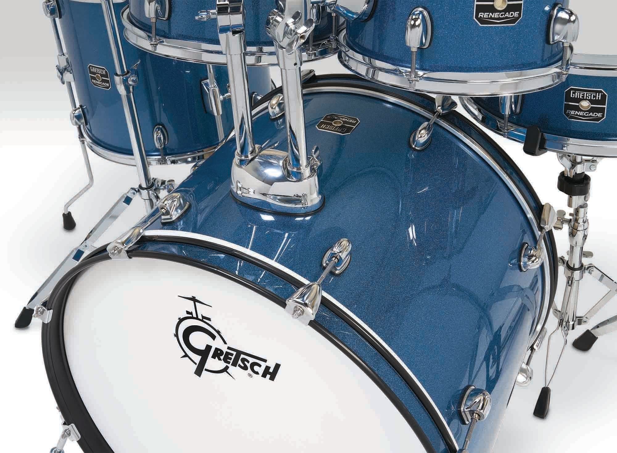 Gretsch Renegade 22'' - 5 FÛts - Blue Sparkle - Batterie Acoustique Rock - Variation 6
