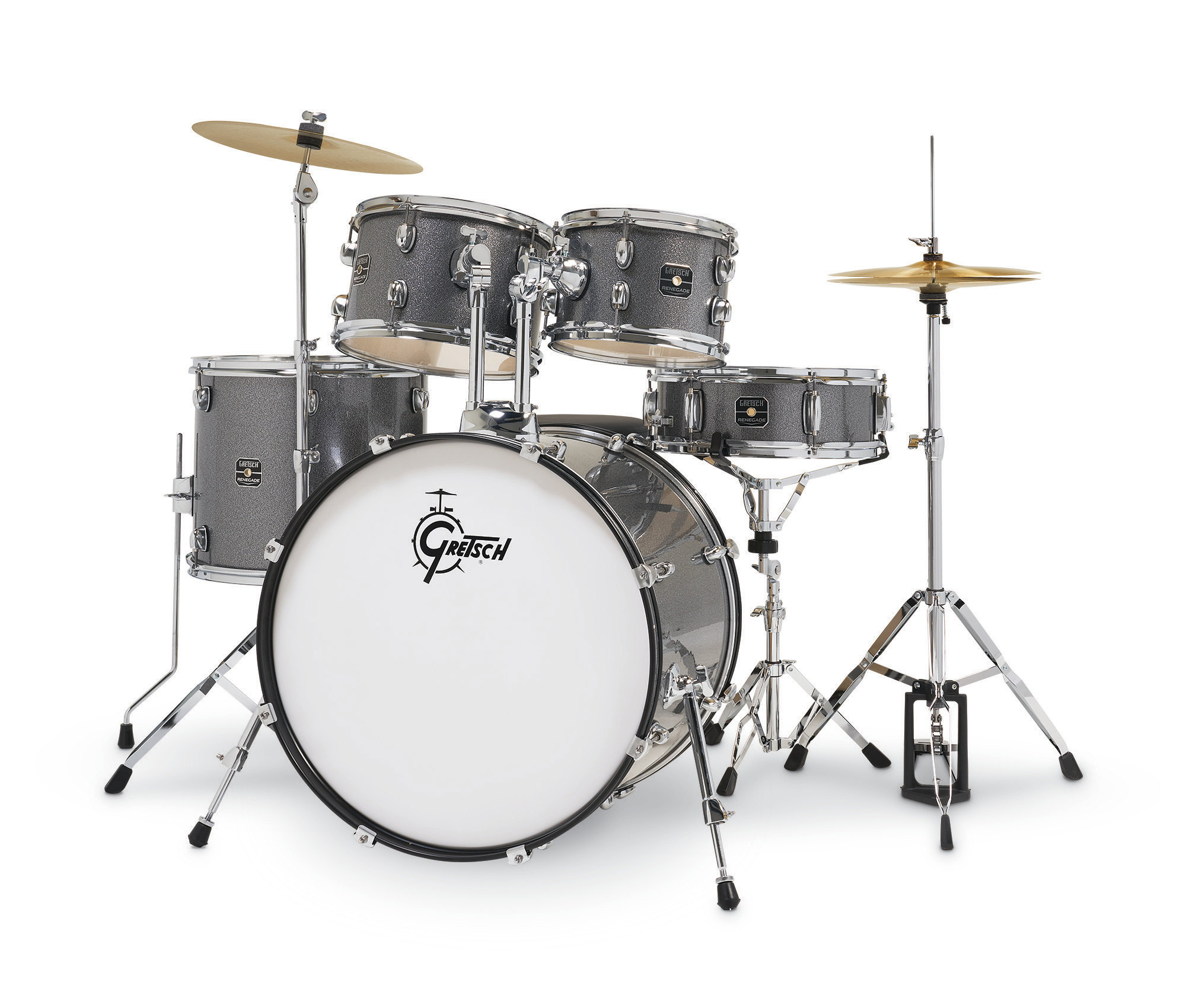 Gretsch Renegade 22'' - 5 FÛts - Grey Sparkle - Batterie Acoustique Rock - Variation 7