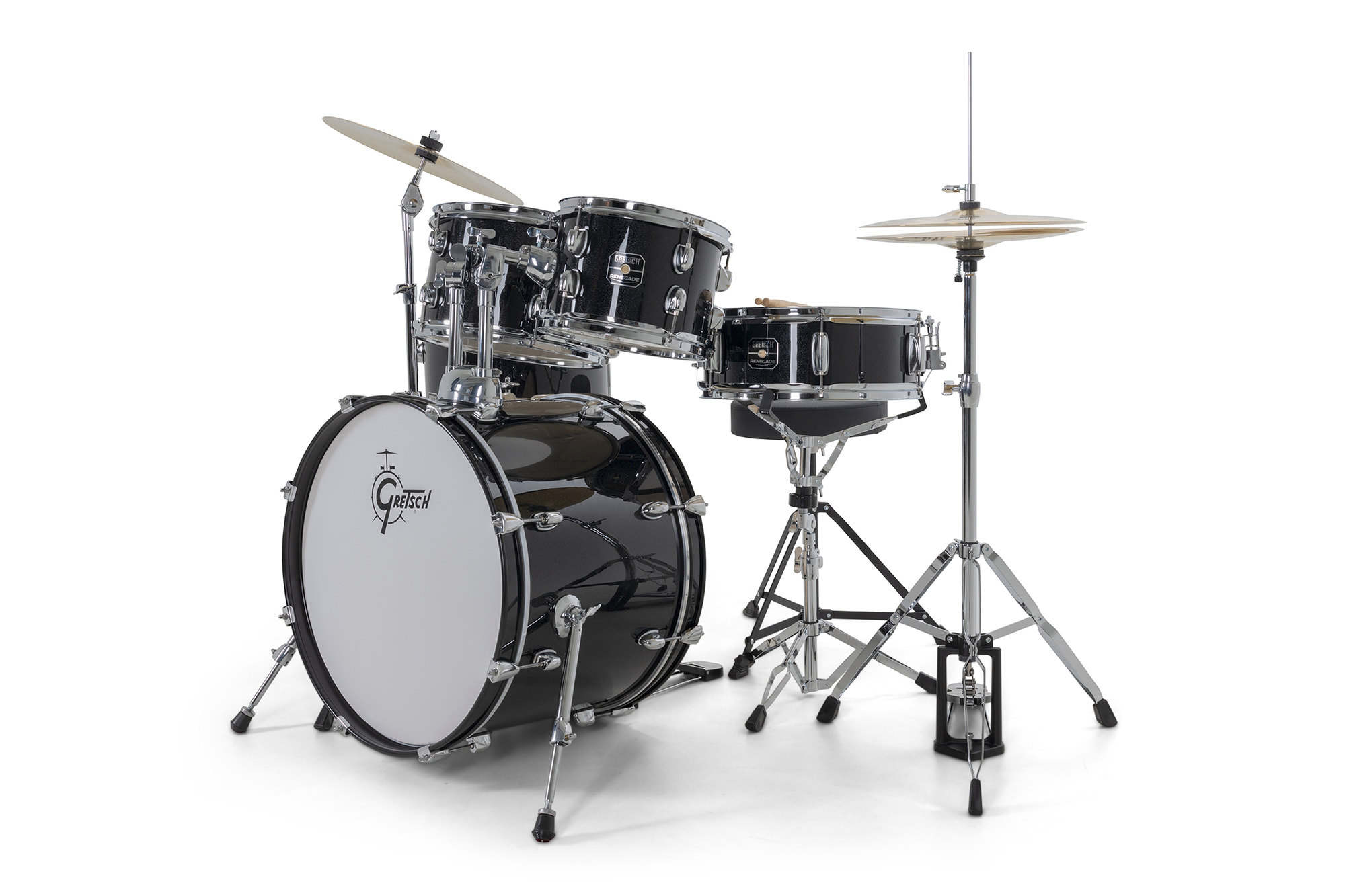Gretsch Renegade Drum Set - 5 FÛts - Black Mist - Batterie Acoustique Junior - Variation 2