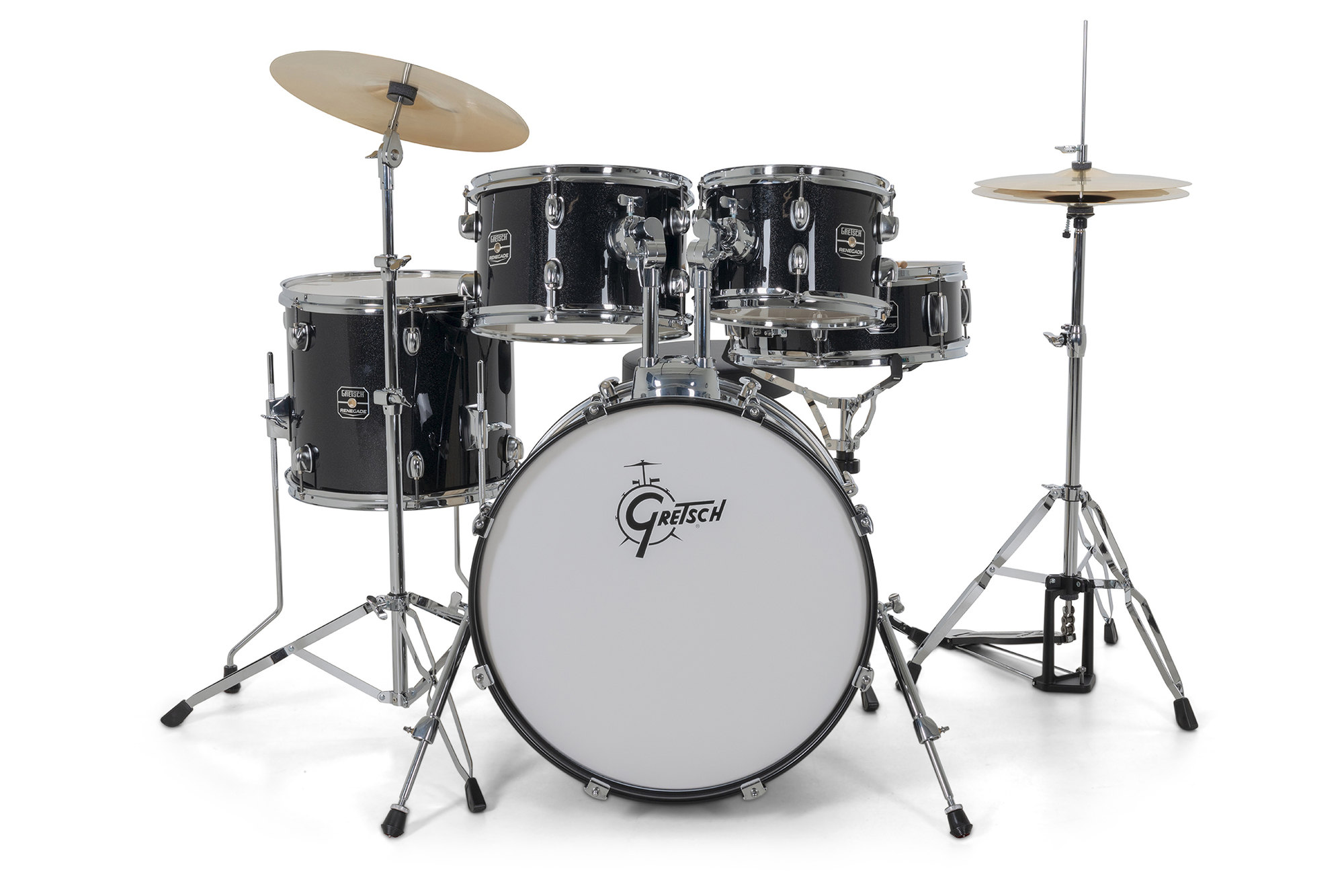 Gretsch Renegade Drum Set - 5 FÛts - Black Mist - Batterie Acoustique Junior - Variation 1